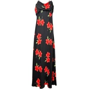 Vntage Whimsigoth Fairy Maxi Dress Women 14 Romantic Ruffle Winged Dark Academia